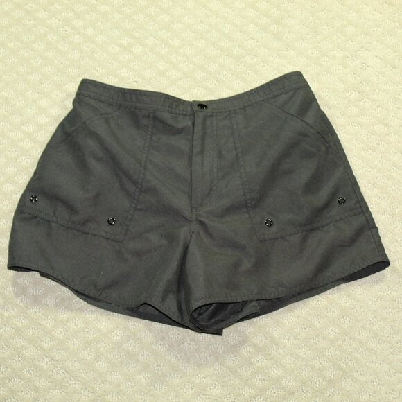 Maxine of Hollywood Women's 8 Black Polyester Swim Board Shorts - Picture 1 of 6